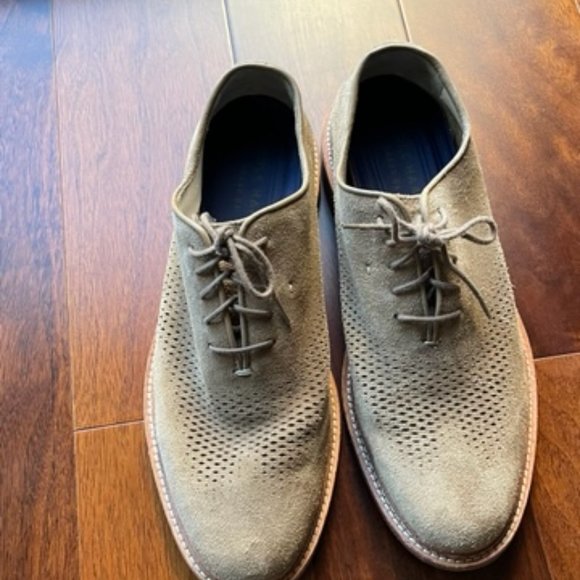 Cole Haan Grand OS Size 9 Dress Shoes Suede Beige main image 4